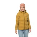 Jack Wolfskin Winter-Daunenjacke Glowing Mountain Jacket (winddicht, warm, PFC-frei) gelb Damen